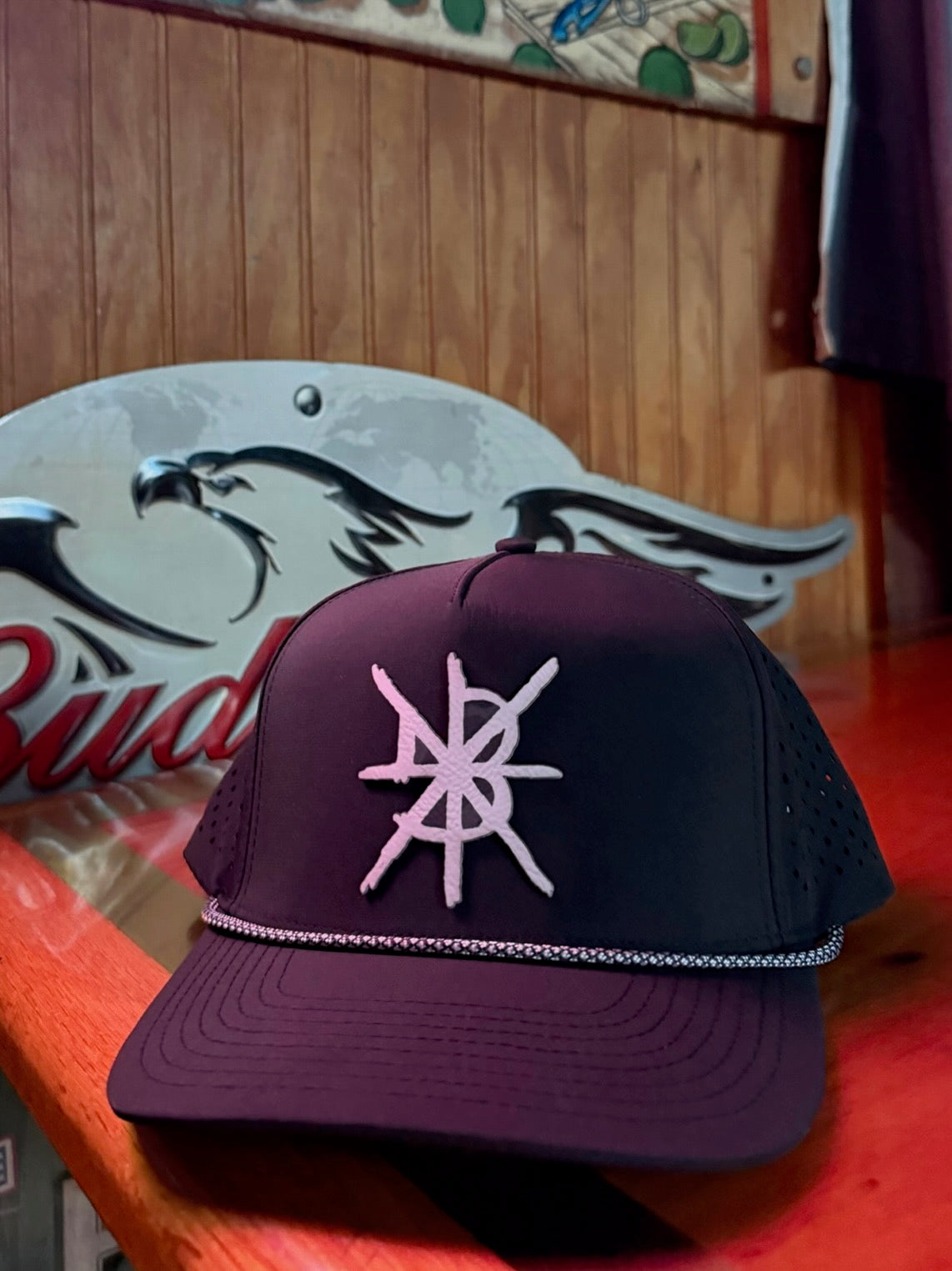 Black Rope Logo Hat