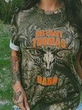 Camo Deer Skull Tee