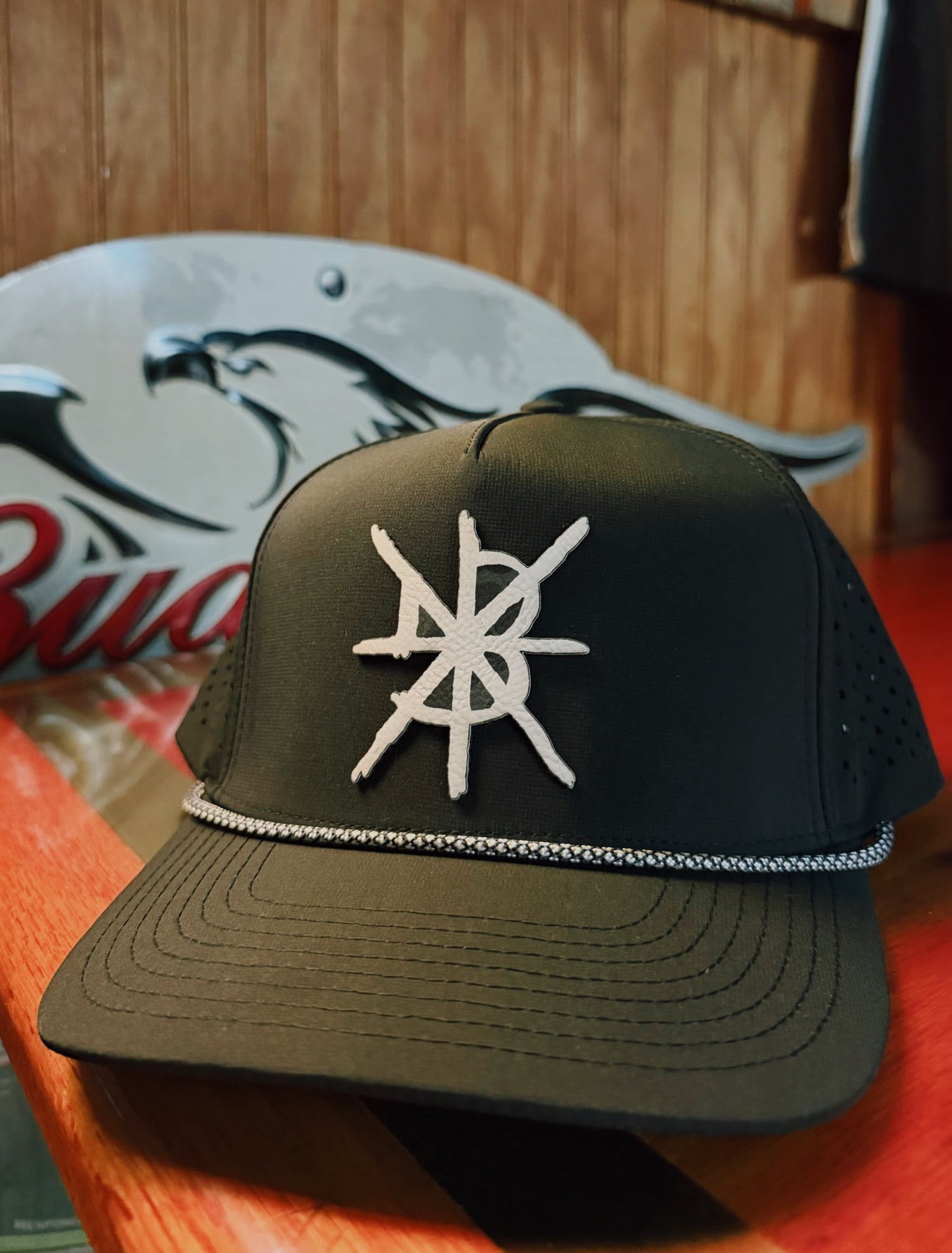Black Rope Logo Hat